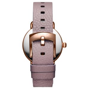 MVMT Purple Leather Dress Watch