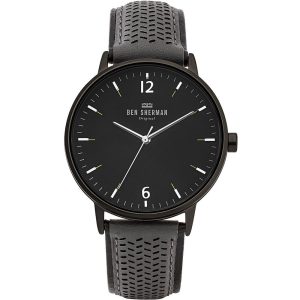 Ben Sherman Black Leather Dress Watch
