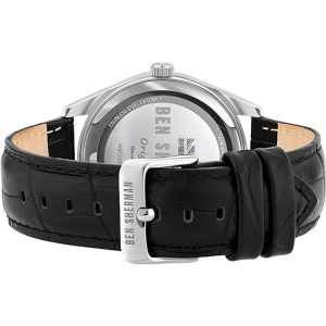 Ben Sherman Black Leather Dress Watch
