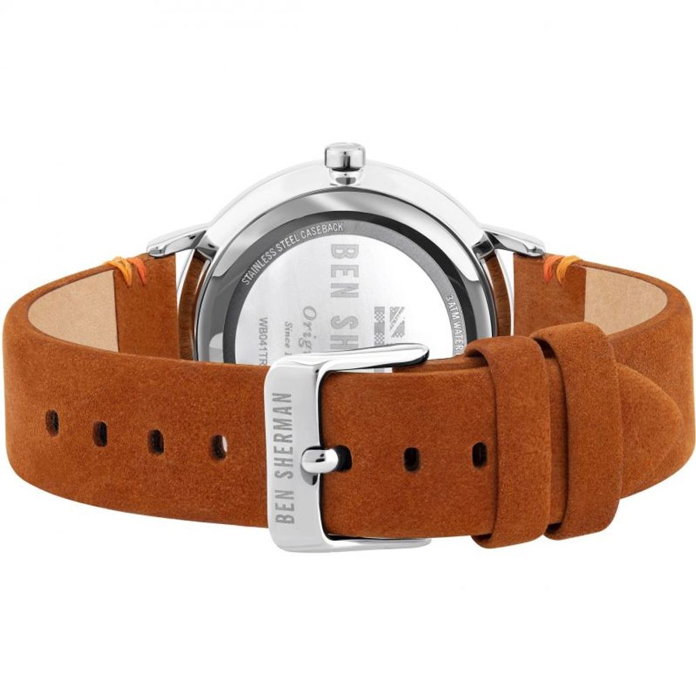 Ben Sherman Brown Fabric Dress Watch - Image 2