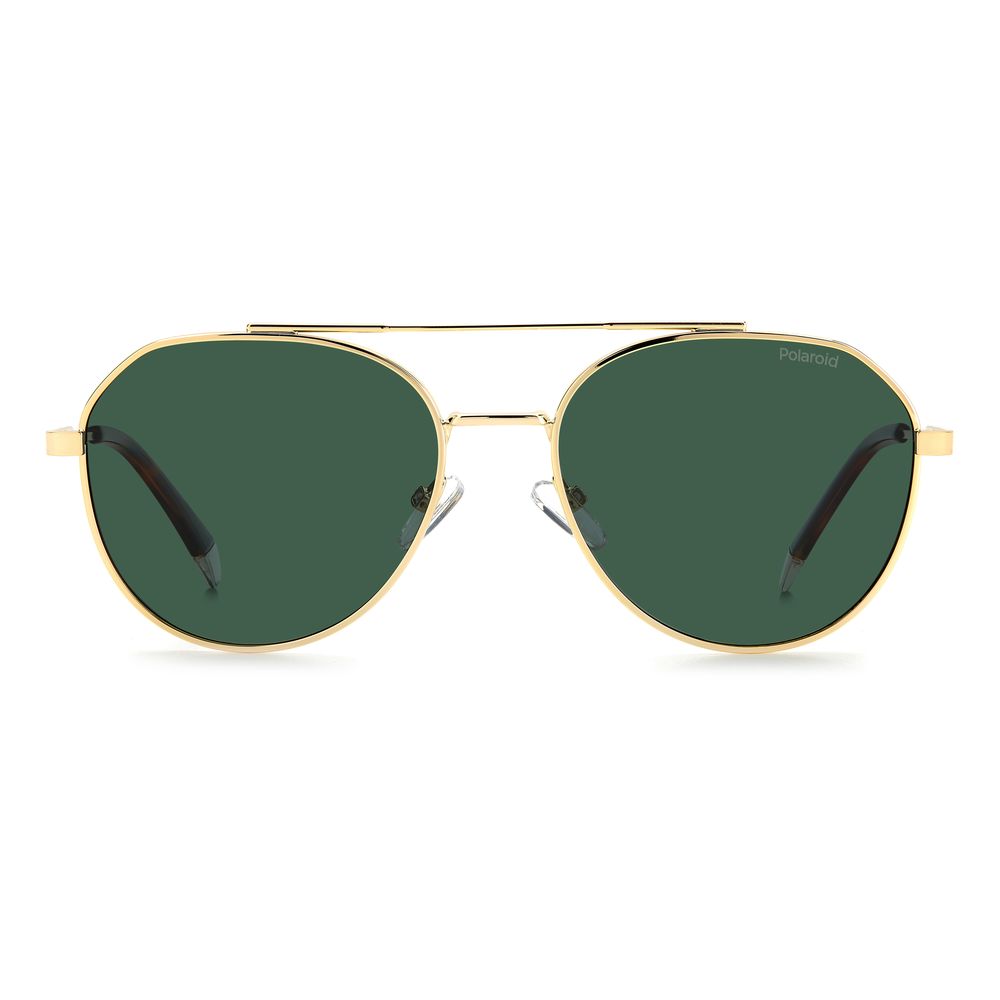 Polaroid Gold Stainless Steel Sunglasses - Image 2