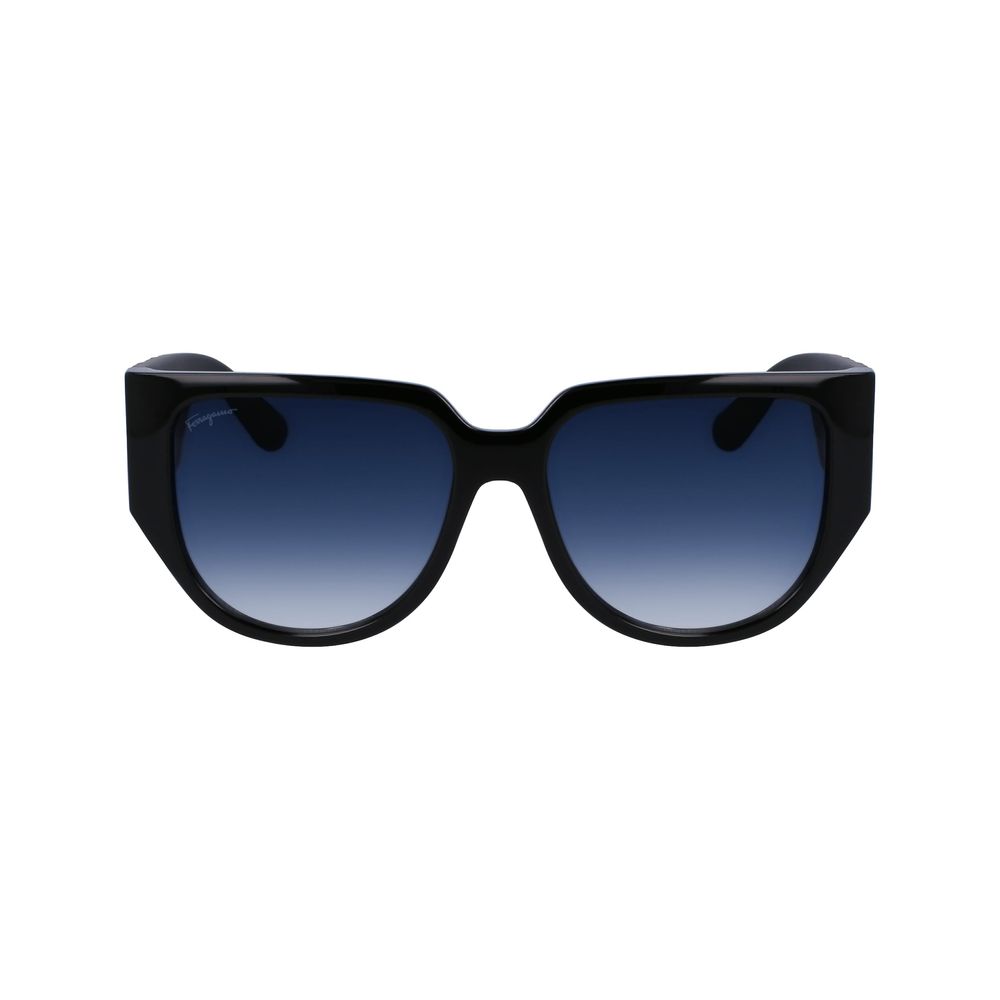 Ferragamo Black Bio Injected Sunglasses - Image 2