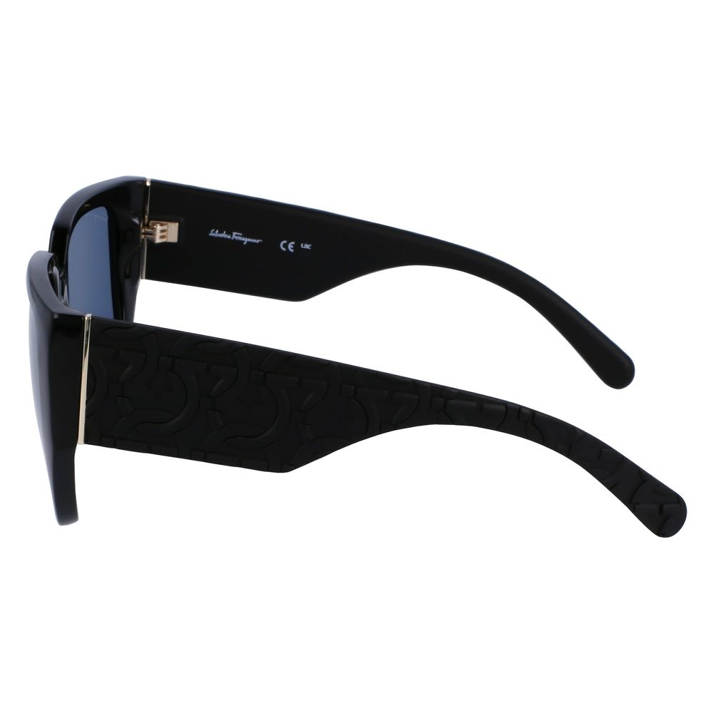 Ferragamo Black Bio Injected Sunglasses - Image 3