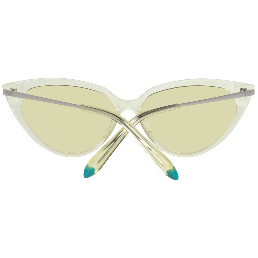 Emilio Pucci Yellow Metal Sunglasses - Image 3