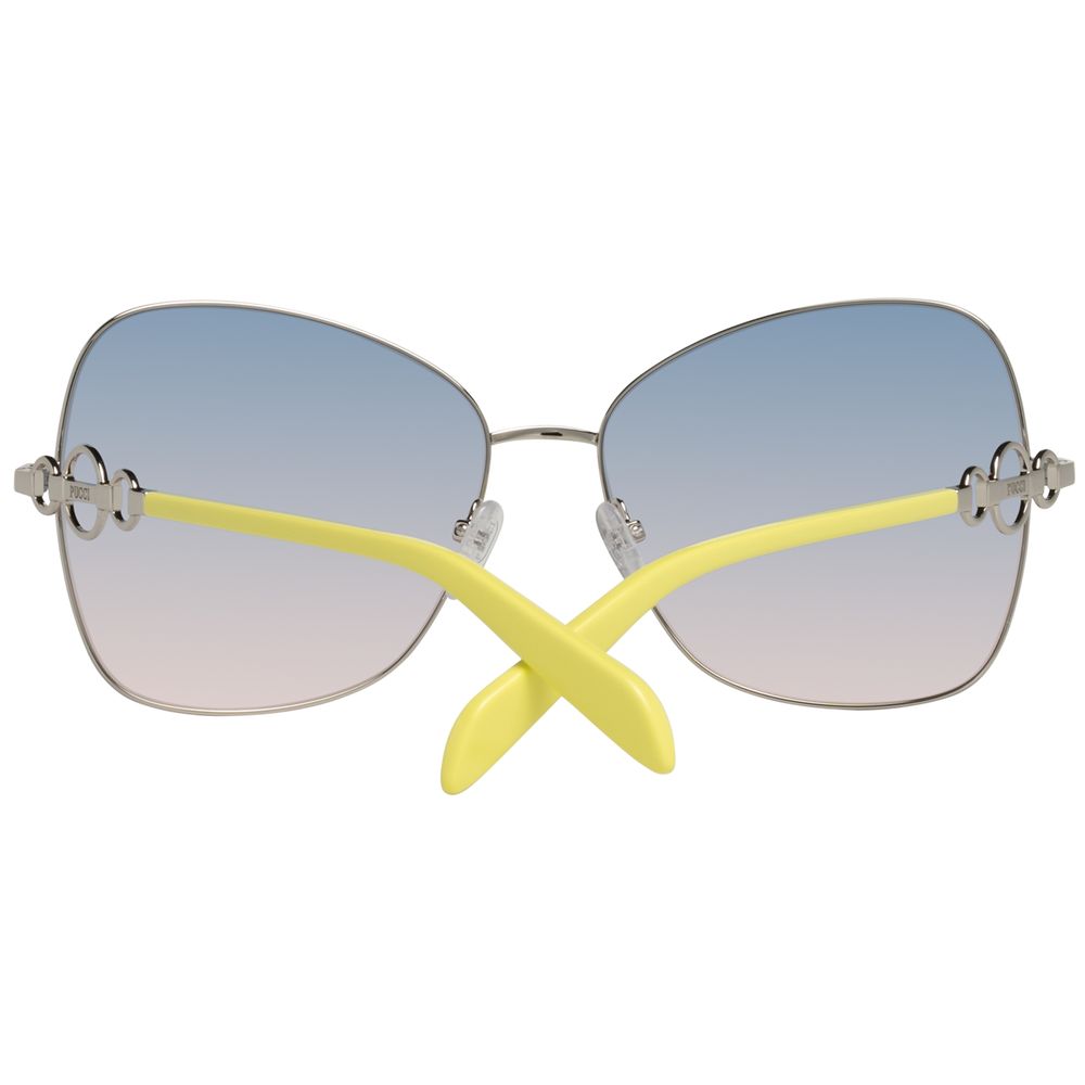 Emilio Pucci Gray Metal Sunglasses - Image 3