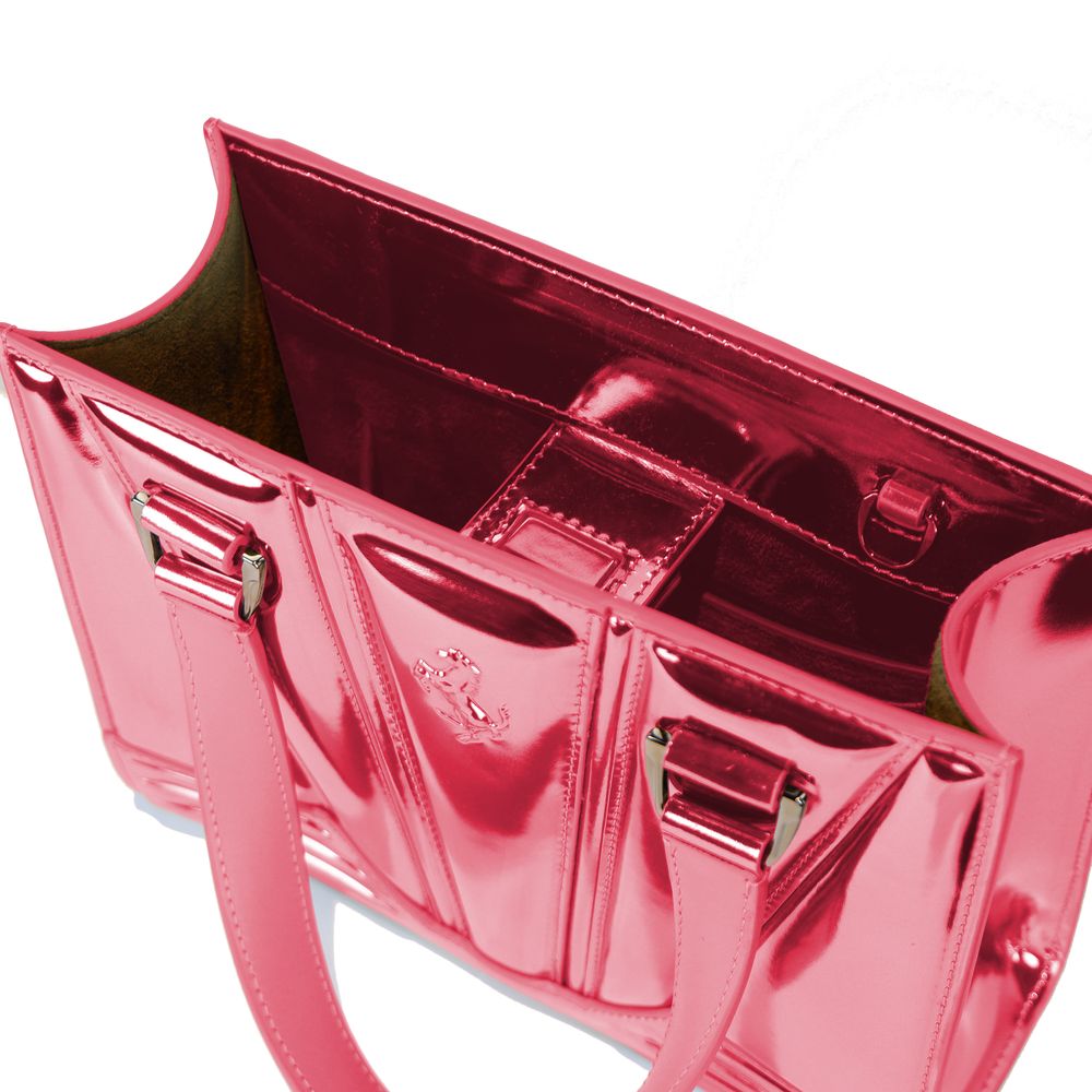 Ferrari Fuchsia Leather Women Handbag - Image 2