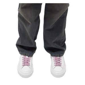 D.A.T.E Beige Leather Sneaker