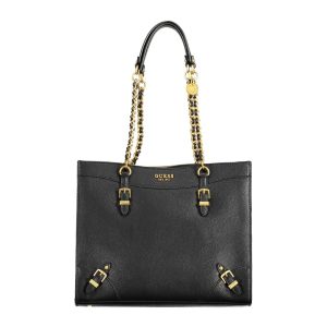 Guess Jeans Black Polyethylene Handbag