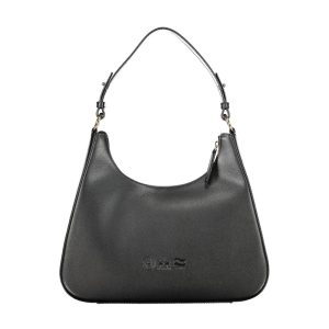 La Martina Black Leather Handbag