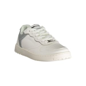 Gas White Polyester Women Sneaker