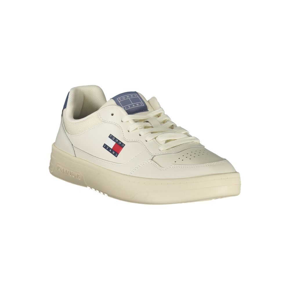 Tommy Hilfiger White Leather Men Sneaker - Image 2