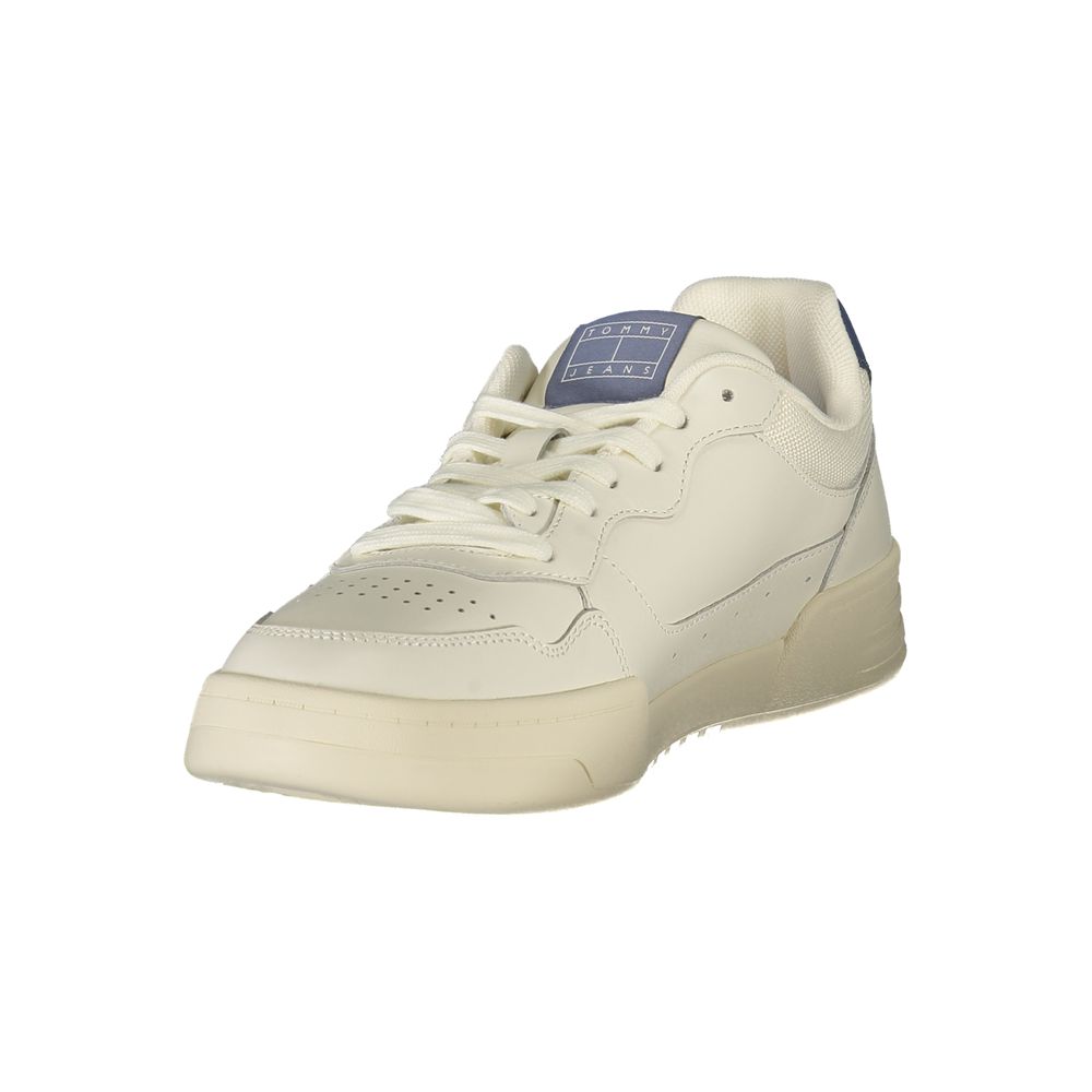 Tommy Hilfiger White Leather Men Sneaker - Image 3