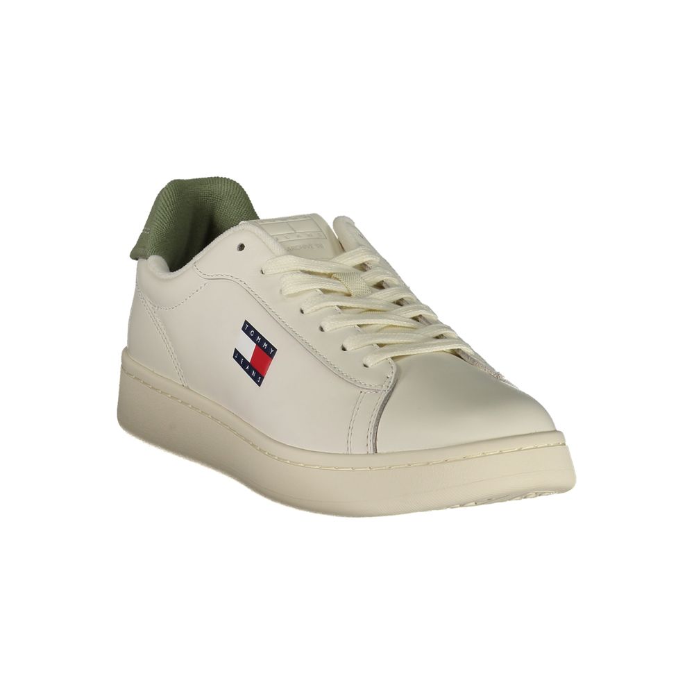 Tommy Hilfiger White Leather Men Sneaker - Image 2