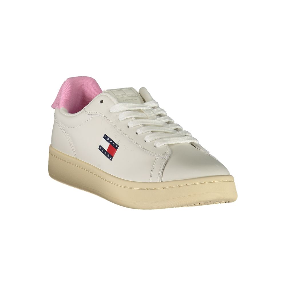 Tommy Hilfiger White Leather Women Sneaker - Image 2