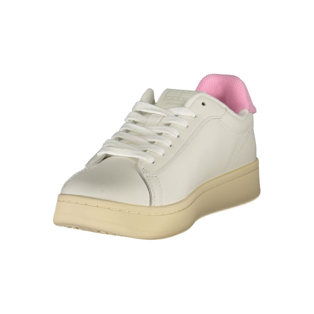 Tommy Hilfiger White Leather Women Sneaker - Image 3