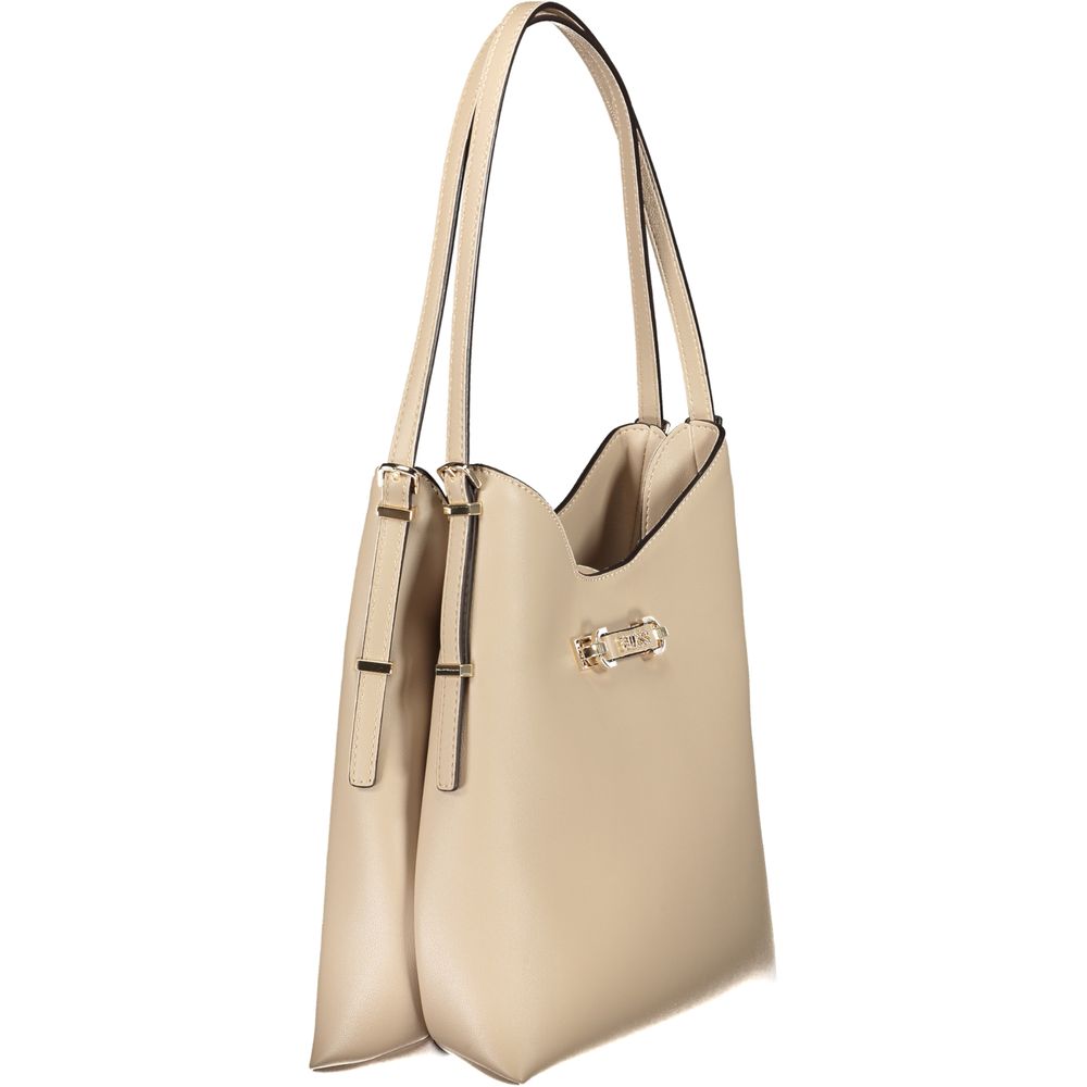 Guess Jeans Beige Polyethylene Women Handbag - Image 3