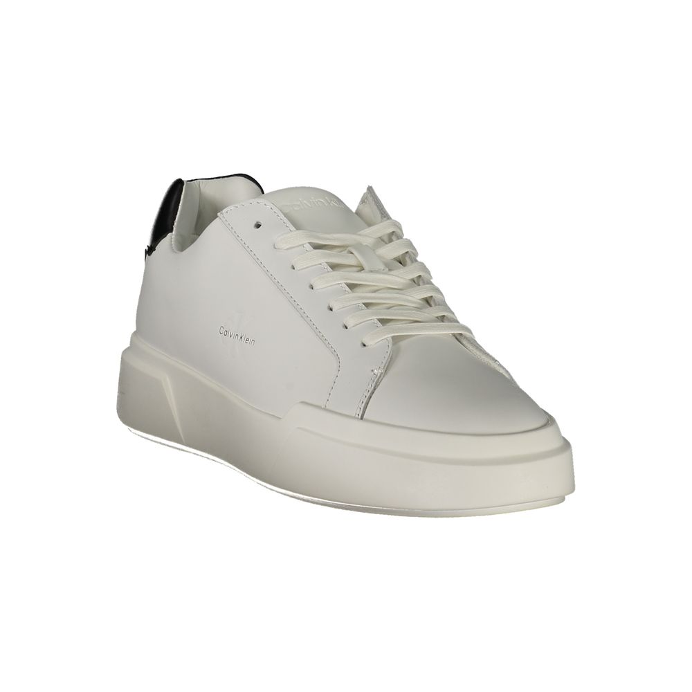 Calvin Klein White Leather Men Sneaker - Image 2