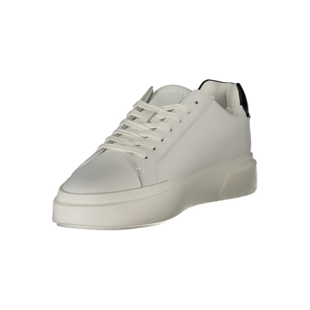 Calvin Klein White Leather Men Sneaker - Image 3