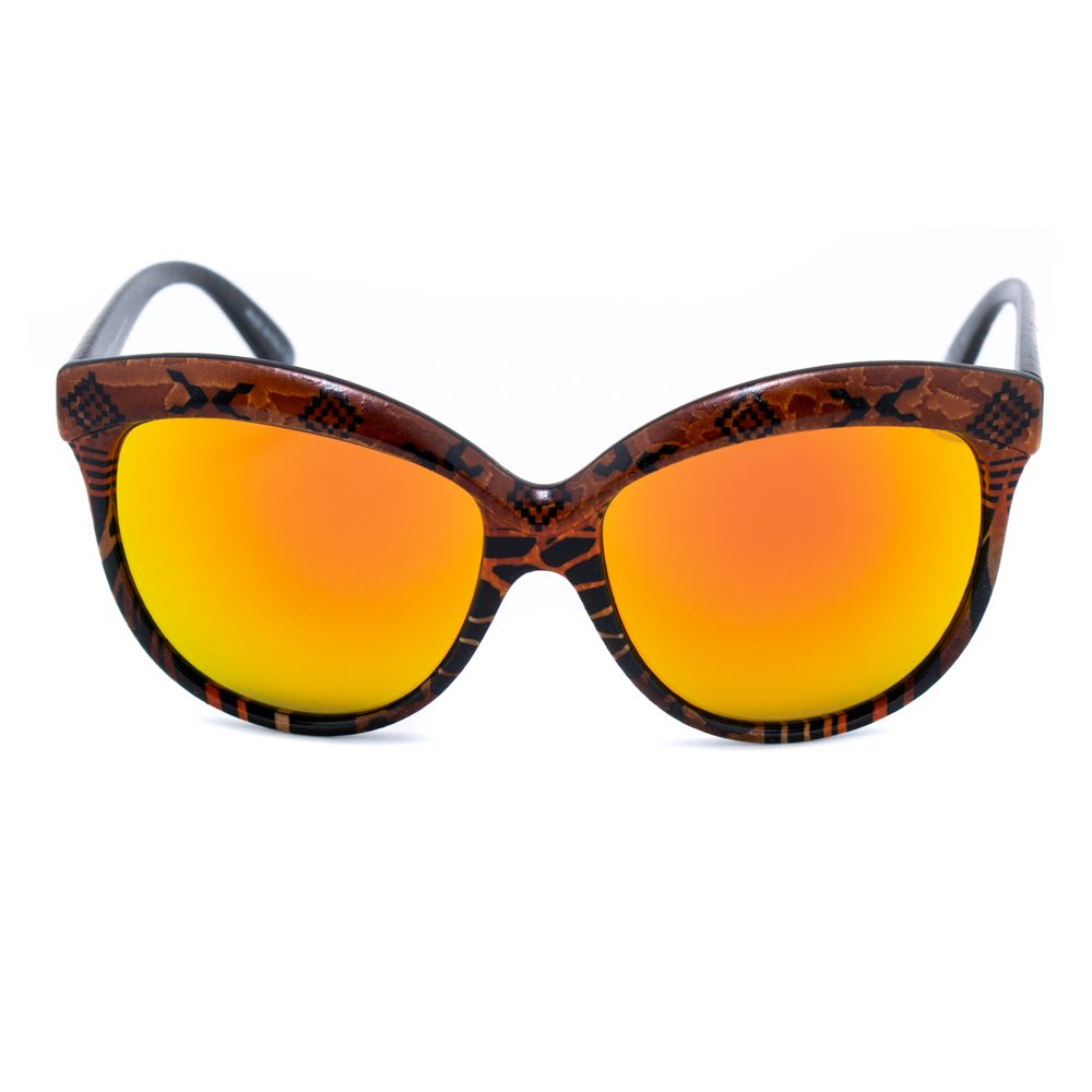 Italia Independent Orange Acetate Sunglasses - Image 2