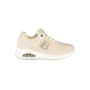 Laura Biagiotti Beige Polyester Women Sneaker