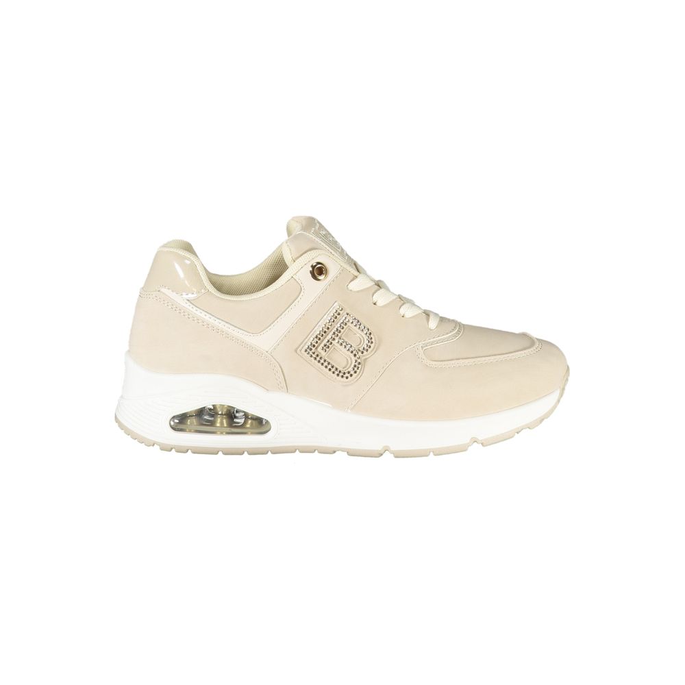Laura Biagiotti Beige Polyester Women Sneaker