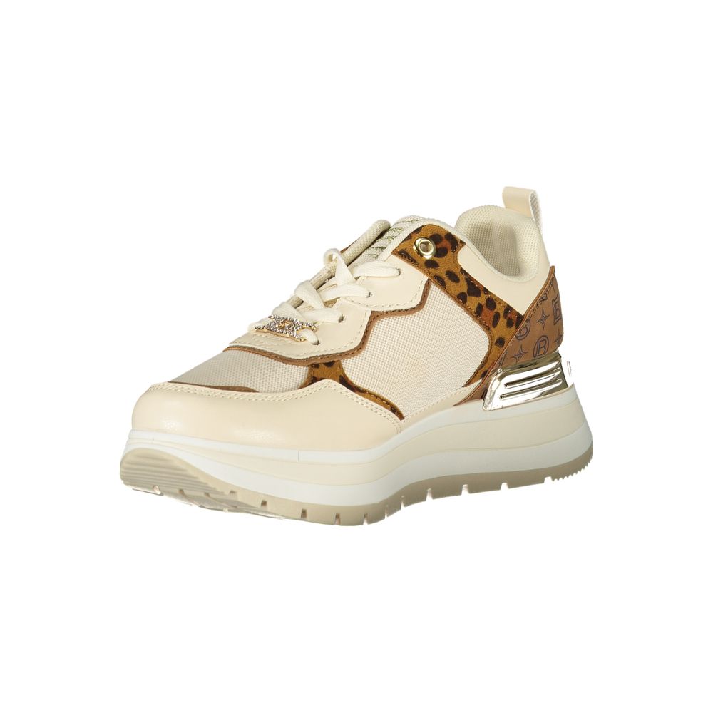 Laura Biagiotti Beige Polyester Women Sneaker - Image 3