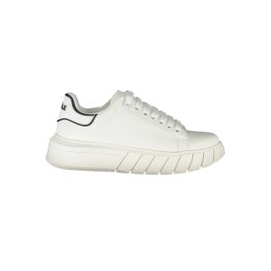 Gaelle Paris White Polyester Sneaker