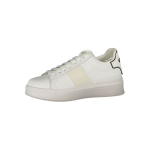 Gaelle Paris White Polyethylene Sneaker