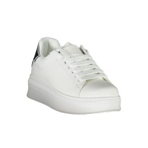 Gaelle Paris White Polyethylene Sneaker