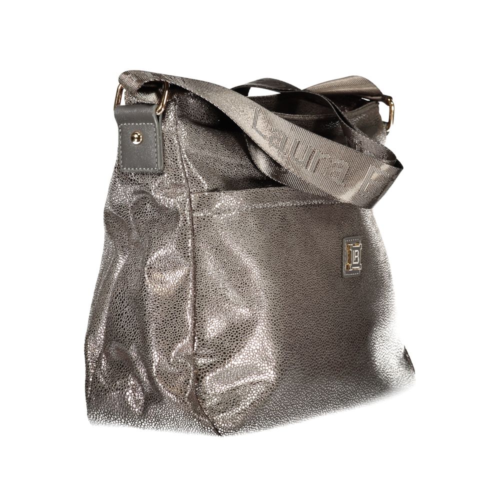Laura Biagiotti Gray Polyester Women Handbag - Image 3