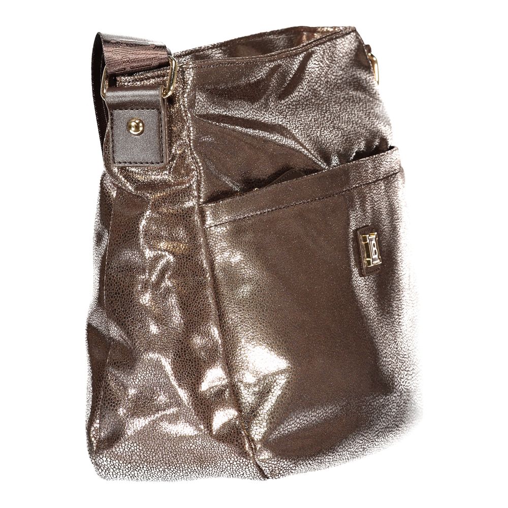 Laura Biagiotti Bronze Polyester Women Handbag - Image 3
