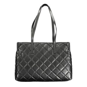 Mario Valentino Nero Poliuretano Woman Shoulder Bag