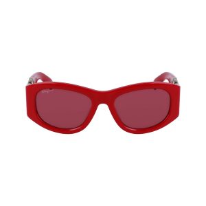 Ferragamo Red Acetate Sunglasses