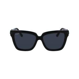 Ferragamo Black Acetate Sunglasses