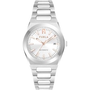 Furla Gray Stainless Steel Dress Watch