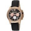 Just Cavalli Black Leather Bracelet Watch