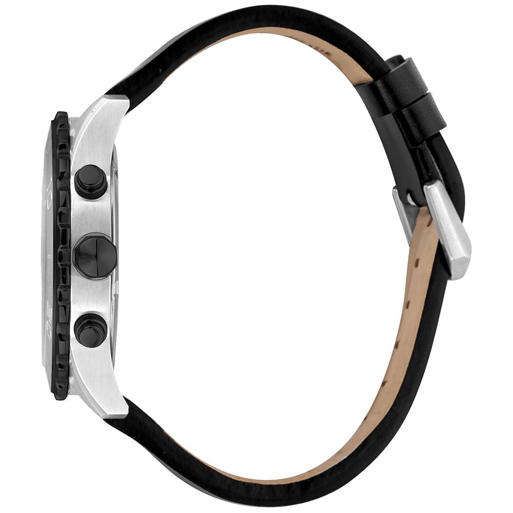 Just Cavalli Black Leather Dress Watch - Image 3