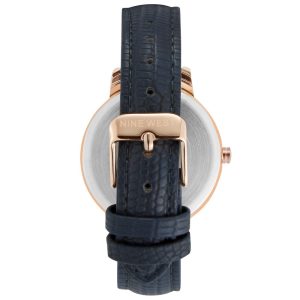Nine West Blue Leather Dress Watch