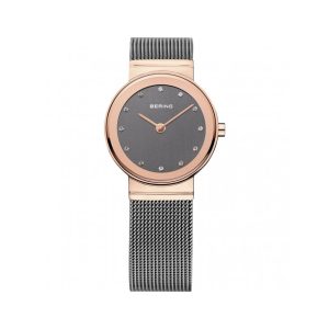 BERING Gray Stainless Steel Dress Watch