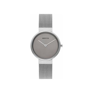 BERING Gray Stainless Steel Dress Watch