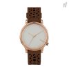 Komono Brown Leather Dress Watch