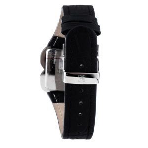 Laura Biagiotti Black Leather Dress Watch
