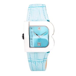 Laura Biagiotti Blue Leather Bracelet Watch