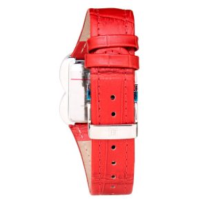 Laura Biagiotti Red Leather Dress Watch