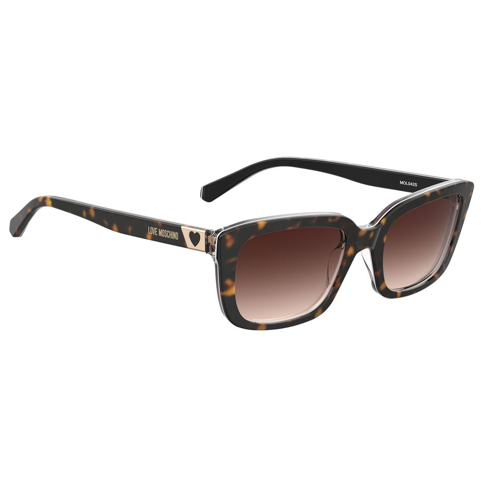 Love Moschino Brown Acetate Sunglasses - Image 3