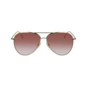 Victoria Beckham Gold Metal Sunglasses