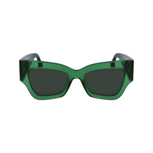 Victoria Beckham Green Acetate Sunglasses