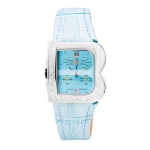 Laura Biagiotti Blue Leather Dress Watch