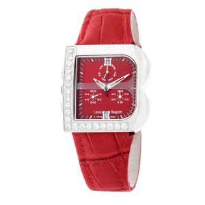 Laura Biagiotti Red Leather Dress Watch