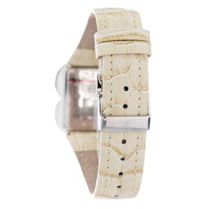 Laura Biagiotti Cream Leather Dress Watch